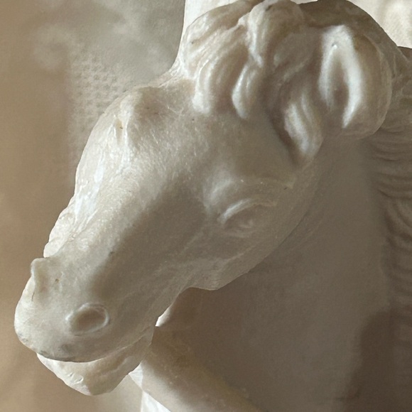 Vintage White Horses & Woman Figurine Sculpture - Picture 8 of 12